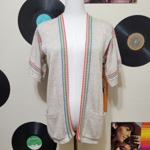 Amana | Short Sleeve Open Cardigan